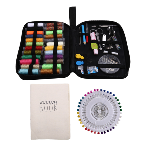 DIY Book with Tool Set,Embroidery Felt Needle and Thread Sewing Patterns for Beginners,EmbroideryGift,A