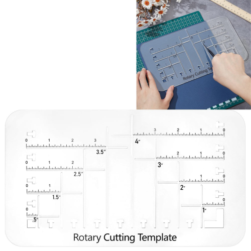 Boxy Bag Making Templates Acrylic Cutting with Scale Maker Boxed Bottom Template 1