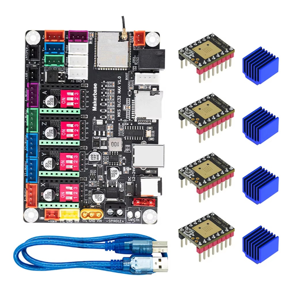 Mks Dlc32 Max Motherboard Lasers 4 Controller For Cnc Woodwork Engraver Parts Black 4853736841470