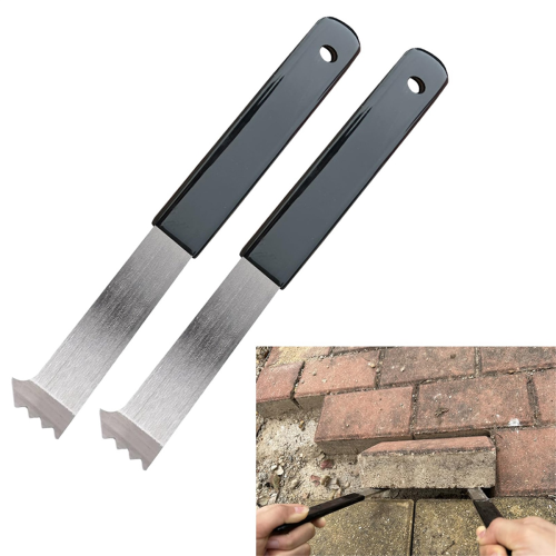 2-Pack Heavy-Duty Paver Puller & Extractor Tool - Steel Lifter with Micro-Type Teeth Gripper Slots for Brick 1