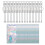 Beadable Keychains Making Kit , Bar Blank Silver Beaded Key Chain for DIY Keychain 8