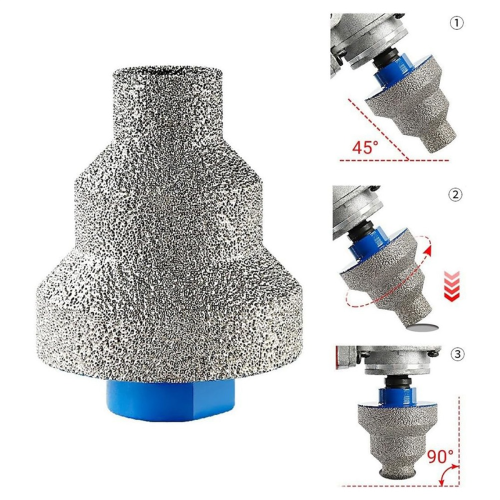 Diamond Beveling Chamfer Bits for Tile, Marble, Glass, , Ceramic, Countersink Drill Bit 2 Pack 2