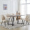 AINPECCA (Beige, 4PCS) Dining Chairs Padded Seat Velvet 6