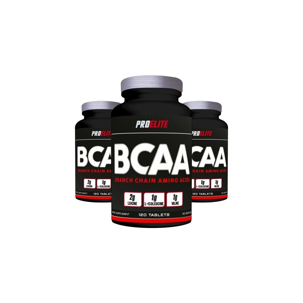 BCAA Amino Acids 120 Tablets Protein Muscle Growth Strength & Power UK