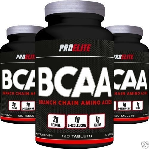 BCAA Amino Acids 120 Tablets Protein Muscle Growth Strength & Power UK 1