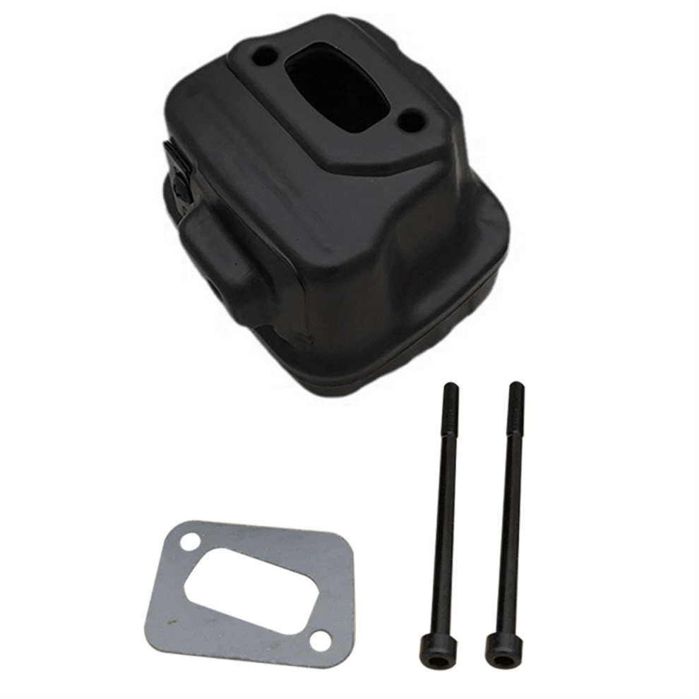 Jehiatek Exhaust Muffler With Gasket Kit For 340 345 346 346Xp 350 351 353 High Quality Chainsaw Accessories Light