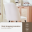 AINPECCA 2PCS Velvet Dining Chairs Padded Seat Cream White 4