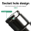 20PCS 1/2Inch Drive Socket Set Metric Deep 6 Point Hex Design Impact with Portable Storage Case 7