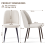 AINPECCA (Cream White, 4PCS) 2/4PCS Dining Chairs Padded Seat Velvet Breakfast 6