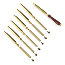 Letter Opener Project Kit - Gold Finish, 6 Pieces, for Making Office Classroom Supplies DIY