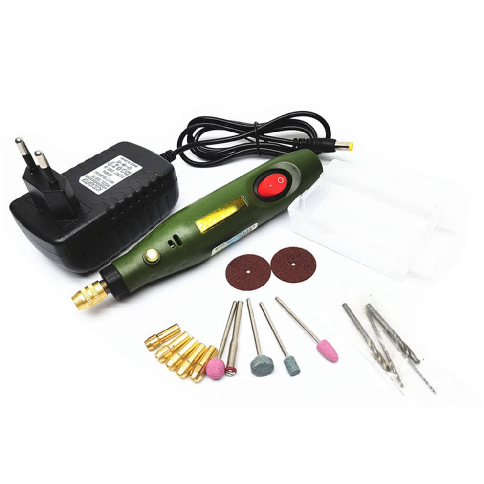 Jehiatek Electric Mini Grinder Tool Kit Rotary Drill Speed Engraving Pen For Milling Polishing Drilling Cutting Eu Plug