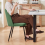 AINPECCA (Grass Green, 2PCS) 2/4PCS Dining Chairs Padded Seat Velvet Breakfast 7