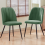 AINPECCA (Grass Green, 2PCS) 2/4PCS Dining Chairs Padded Seat Velvet Breakfast 1
