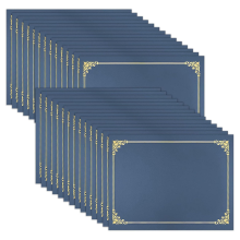 30 Pack Certificate Holders, Diploma Covers Gold Foil Border, for Letter Size 8.5x11inch Certificates, Document Papers