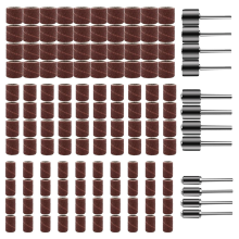 132 PCS Sanding Drums for Rotary Tool Set Aluminum Oxide Drum Sander 120Pcs 120 Grit Sleeves