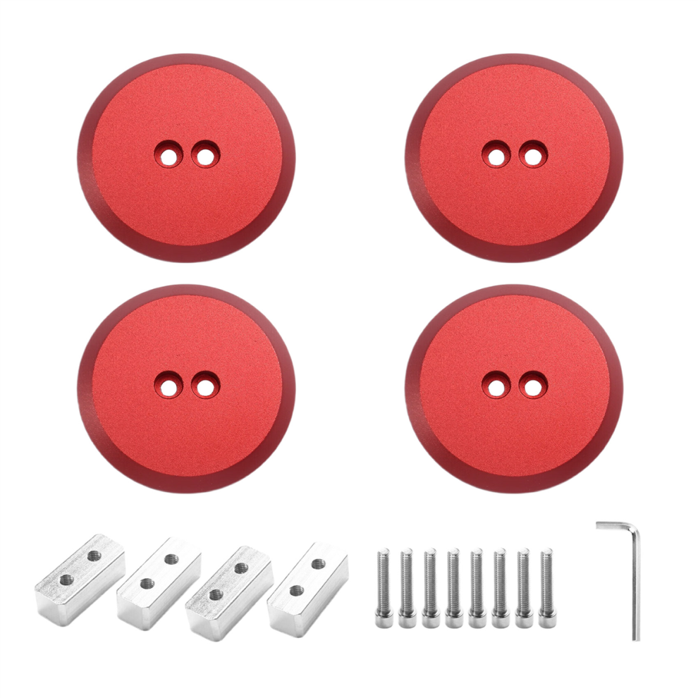 Jack Pad Lifting Pucks Aluminum Floor Adapter For C5 C6 C7 C8 944 964 993 996 997 911 Red 4853736860839