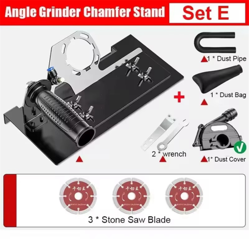 Angle Grinder Cutting Tiles Stand 100-125type Attachment Stone Trimming Bracket Support Tools, Set B 1