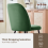 AINPECCA (Grass Green, 2PCS) 2/4PCS Dining Chairs Padded Seat Velvet Breakfast 4