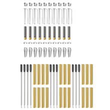 Slimline Woodturning Pen Kit-Silver Set DIY Crafting Supplies for Lathe Turning, Handmade Gifts,and Custom Writing Tools