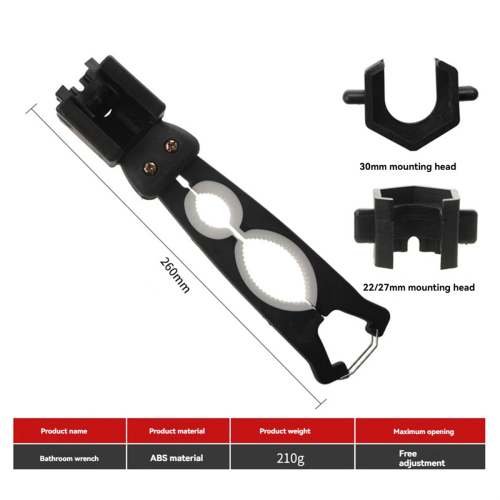 Faucet Wrench Tool Set Adjustable Opening Ergonomic Handle Puller for Installation Hose Tub Bathroom 1