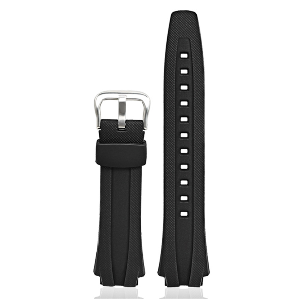 17mm Watch Band for AQ-160W AQ-163W Watches Black TPU Strap Accessories 17MM Special Interface Straps Replace B-image-OPC-PJ8779F-NEW