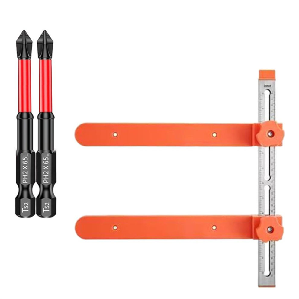 Cabinet Hardware Jig, Drawer Slide Jigs With Magnetic Arm Punch Locator,Fast Install Slides 4853736865346