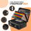 Fireproof Document Box with Combination Lock, Water Hard Case Safe for Important Documents Certificates 3