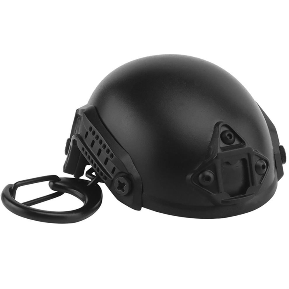 Jehiatek Black Mini Fast Helmet Keychain Fan Accessories Beer Opener Bottle Decrowner Dummy Shaped Toy
