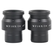2pcs WF10X/24MM Microscope Eyepiece Wide Field Binocular Stereo Lens Accessories
