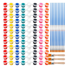 20 Pack Mini Acrylic Paint Sets,for Art Craft Painting,Washable Paints Set for Home Birthday Party DIY Favors