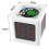 Cube Timer 1.4in 4 Sided Digital Shot Countdown Stopwatch for Chess and Card Competition Green 5