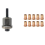 Manual Rivet Screw Riveter Nut Tool Adapter Metal License Plate Simple Installation 11pc M5 1