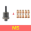 Manual Rivet Screw Riveter Nut Tool Adapter Metal License Plate Simple Installation 11pc M5 2