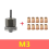 Manual Rivet Screw Riveter Nut Tool Adapter Metal License Plate Simple Installation 11pc M3 2