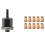 Manual Rivet Screw Riveter Nut Tool Adapter Metal License Plate Simple Installation 11pc 8