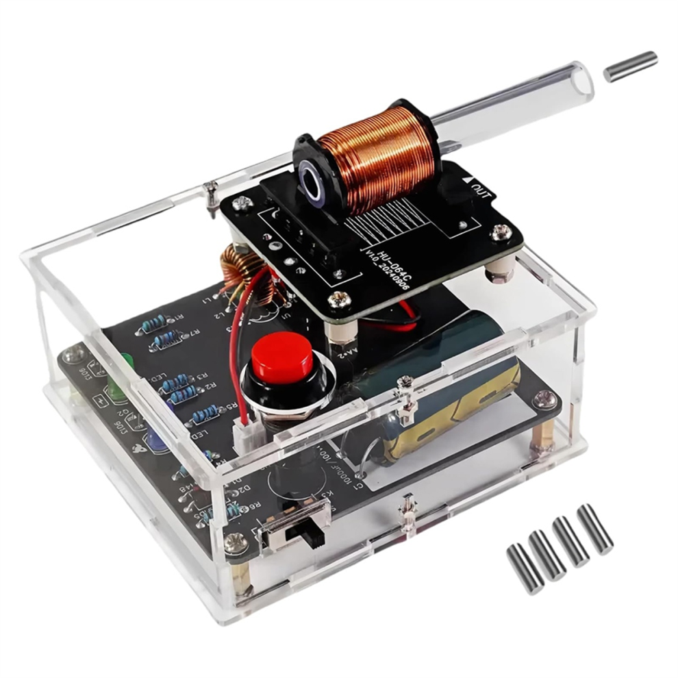 STEM Projects DIY Toys Welding Practice Set, Electric Magnetic Launcher Educational Electronics Kit for Teens Boy Girls-image-OPC-PJ878YN-NEW