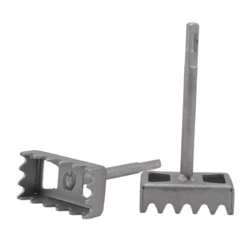 SDS Plus Square Hole Cutter for 86-Type Electrical Junction Boxes, Heavy-Duty Concrete Wall Punch Tool 2 Pack 1