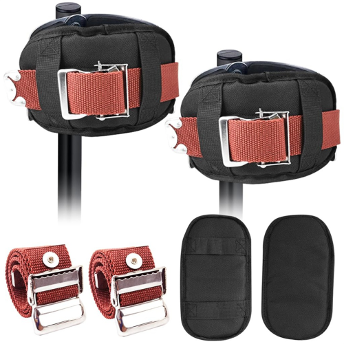 4PCS Drywall Stilts Leg Band Straps, Stilt Replacement Part Straps,Adjustable Fixation Strap Kit