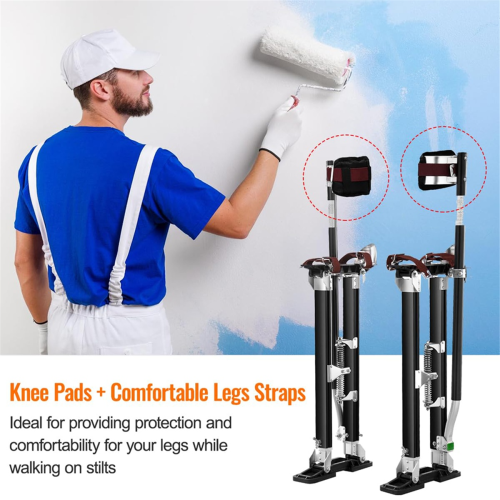 4PCS Drywall Stilts Leg Band Straps, Stilt Replacement Part Straps,Adjustable Fixation Strap Kit 2