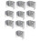 Fence Panel Clips Trellis U Clip Bracket for Timber Posts, Secure or RefixPanel Galvanised Fencing 35mm 7