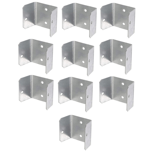 Fence Panel Clips Trellis U Clip Bracket for Timber Posts, Secure or RefixPanel Galvanised Fencing 32mm