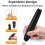 Electric Eraser for Artists, Rechargeable Kit, 20 Refills, Automatic Portable Drawing Black 3