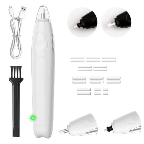 Electric Eraser for Artists, Rechargeable Kit, 20 Refills, Automatic Portable Drawing White 1