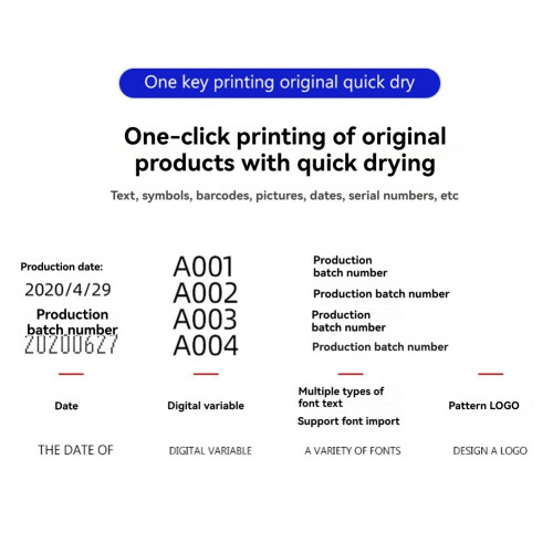 Handheld Inkjet Printer Detachable Portable Smart Coding Machine for Production Date QR CP12 1