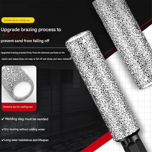 5PCS Dry Diamond Milling Drill Bits Enlarging Hole Drilling Core Bit 6/8/10/12mm Edge Grinding Tool 2