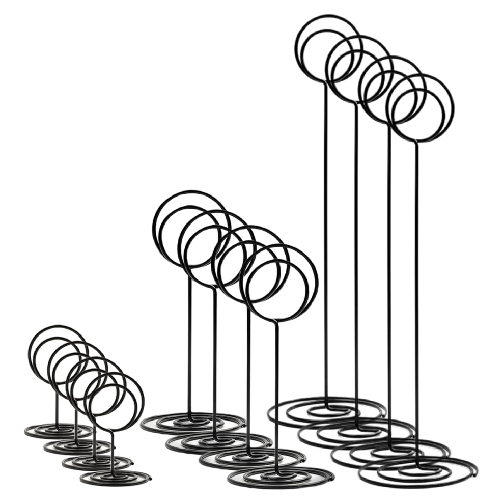 36 Pcs Table Number Holders 3 Size Place Card Holder Name Numbers Menu Memo Note Picture Photo Clip Stand Jehiatek