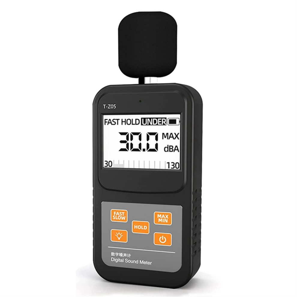 Digital Sound Level Meter Handheld Spl Meter,30-130Db Audio Noise Measure, Larger Backlit Lcd Display For Home Factorie 4853736879084