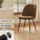 AINPECCA (Suede Brown, 4PCS) Dining Chairs Padded Seat 2