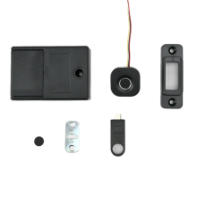 Biometric Fingerprint Lock Black Keyless Cabinet Smart Drawer Locks Anti-Theft Door