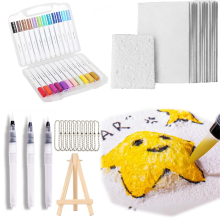 Magic Puffy Paint,3D Drawing Canvas ,Foam Texture Painting Kit,Puffy Popcorn Kit